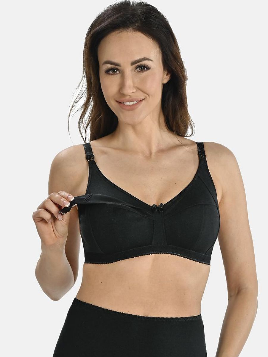 Soutien-gorge d'allaitement microfibre noir