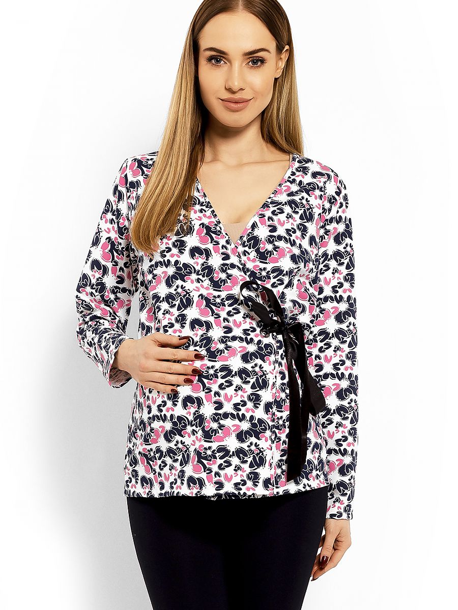Tunique de grossesse multicolore manches longues
